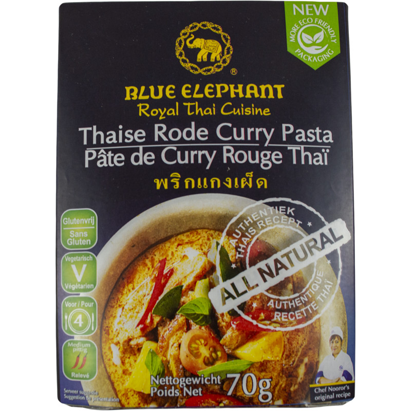 Een afbeelding van Blue Elephant Thaise rode curry pasta