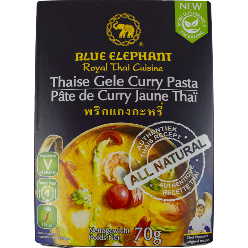 Een afbeelding van Blue Elephant Thaise gele curry pasta