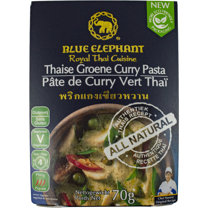 Een afbeelding van Blue Elephant Thaise groene curry pasta
