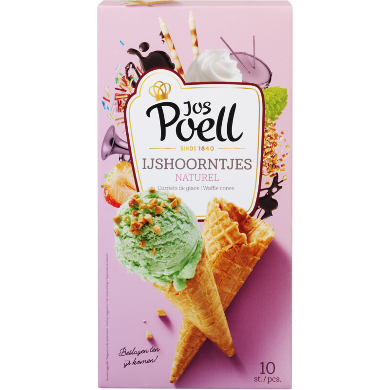 Een afbeelding van Jos Poell IJshoorntjes naturel