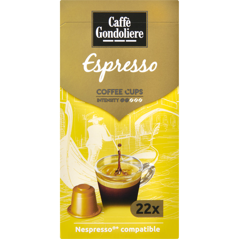 Panter schouder Tot ziens Caffé Gondoliere Espresso coffee cups bestellen | Albert Heijn