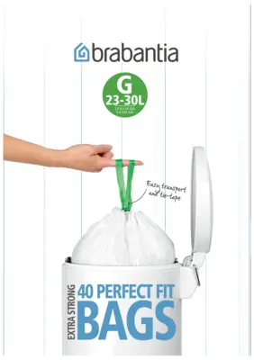 pdp-image-Brabantia Afvalzak 30 liter met smartfix-sluiting
