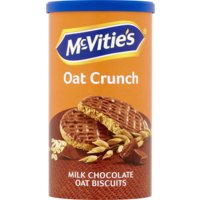 Een afbeelding van McVitie's Oat crunch milk chocolate oat biscuits