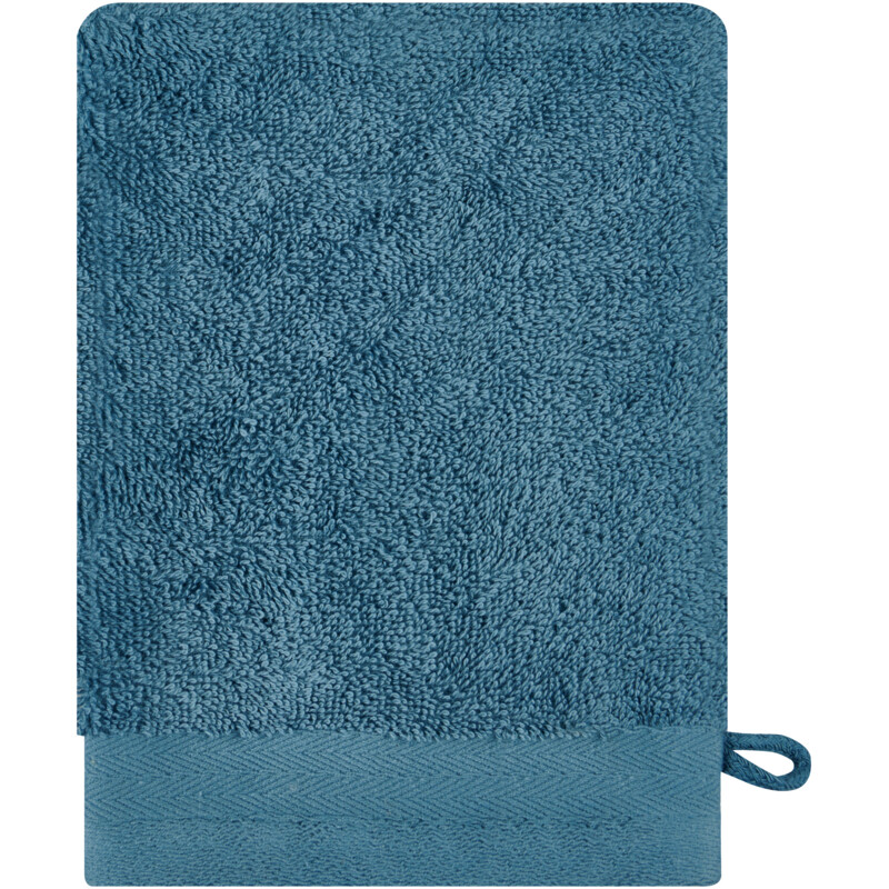 Een afbeelding van Walra Washand petrol 16x21cm