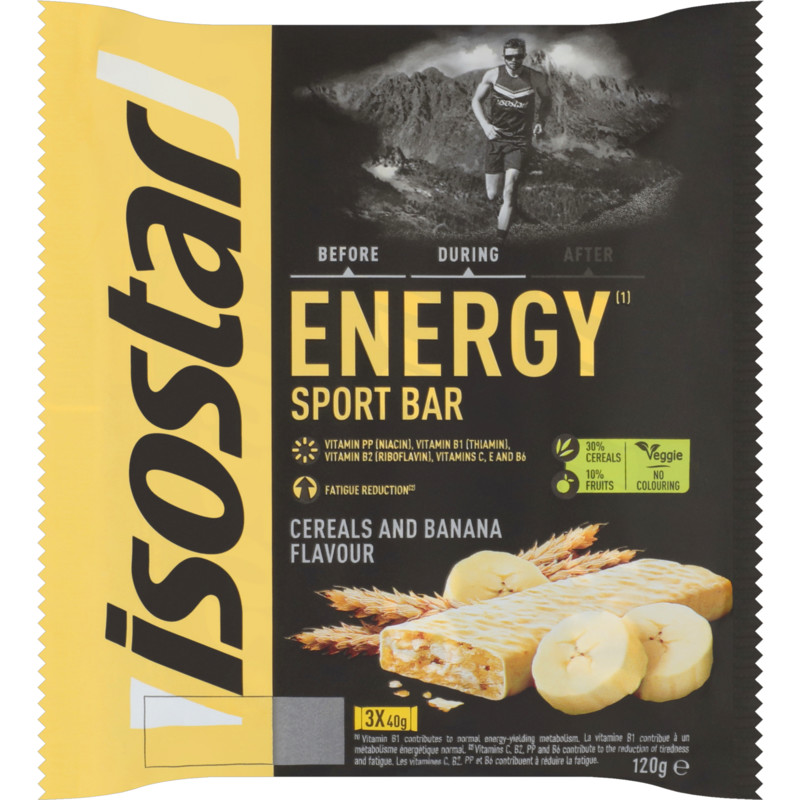 Een afbeelding van Isostar High energy sportbar banana