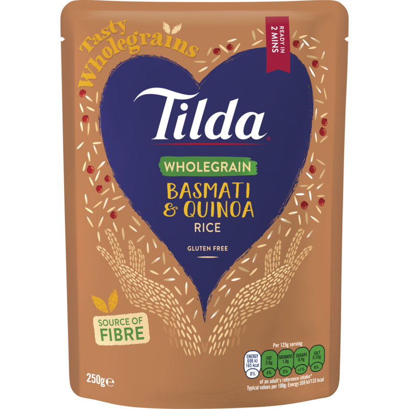Een afbeelding van Tilda Wholegrain steamed basmati&quinoa