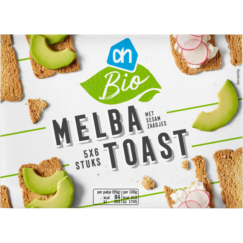 AH Biologisch Melba toast met sesamzaadjes bestellen Albert Heijn