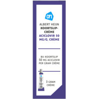 Afbeelding van Koortslipcrème aciclovir 50mg