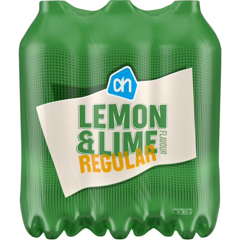 Een afbeelding van AH Lemon & lime regular 6-pack