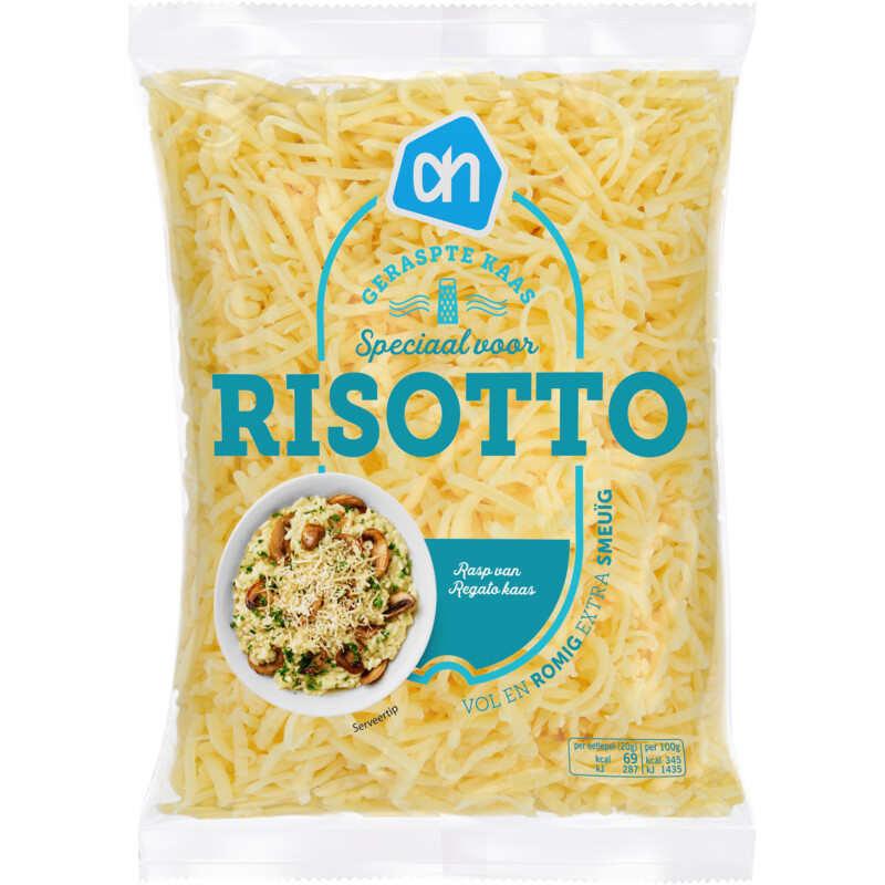 AH Geraspte kaas voor Risotto 40+ 150gram reserveren | Albert Heijn