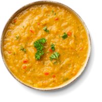 Een afbeelding van AH Pureersoep zoete aardappel paprika