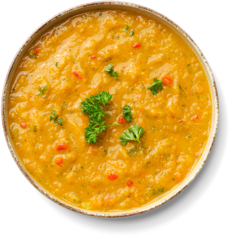 Een afbeelding van AH Pureersoep zoete aardappel paprika