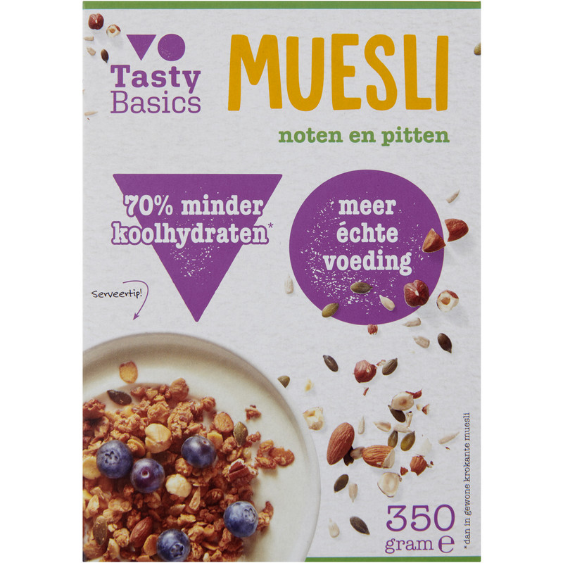 Een afbeelding van Tasty Basics Muesli noten en pitten