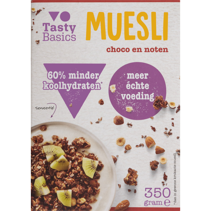 Een afbeelding van Tasty Basics Muesli choco en noten