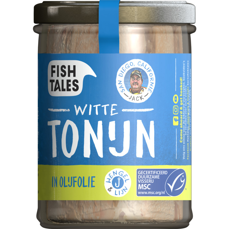 Een afbeelding van Fish Tales Witte tonijn in olijfolie