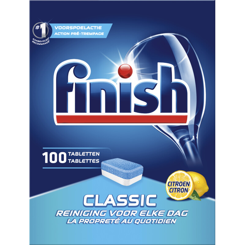 Een afbeelding van Finish Classic citroen vaatwastabletten