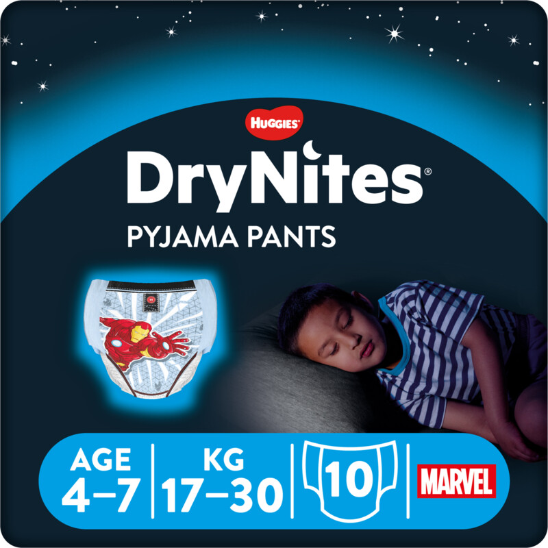 potlood gas Dakraam Huggies DryNites luierbroekjes jongen 4-7 jaar bestellen | Albert Heijn