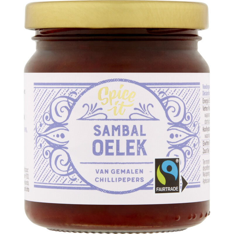 Een afbeelding van Spice It Fairtrade Sambal Oelek