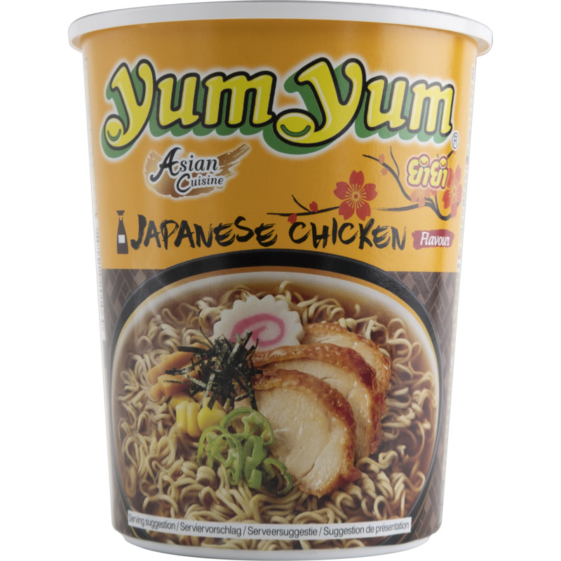 Een afbeelding van Yum Yum Japanese Chicken Cup Instant Noedels