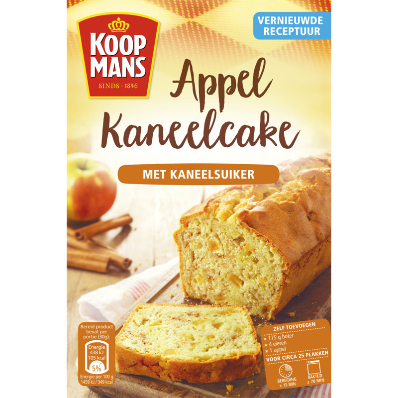 Een afbeelding van Koopmans Mix voor appelkaneelcake