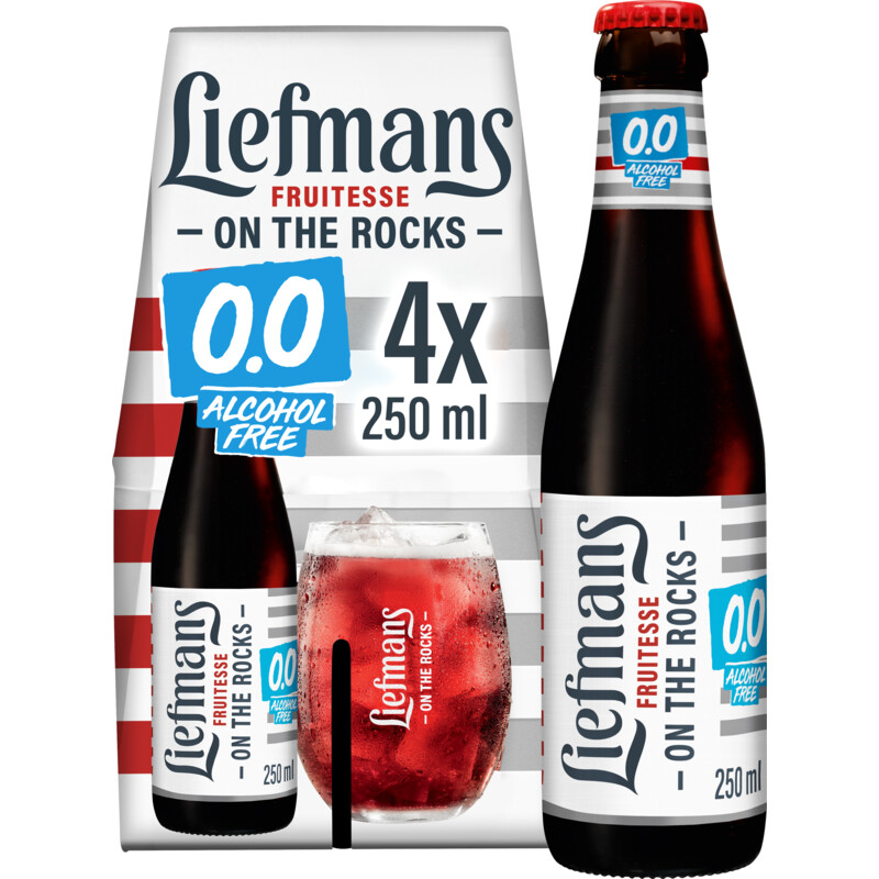Een afbeelding van Liefmans On the rocks 0.0 4-pack