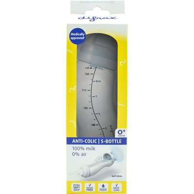 Difrax Anti colic s fles natural 0 mnd 250 ml bestellen Albert