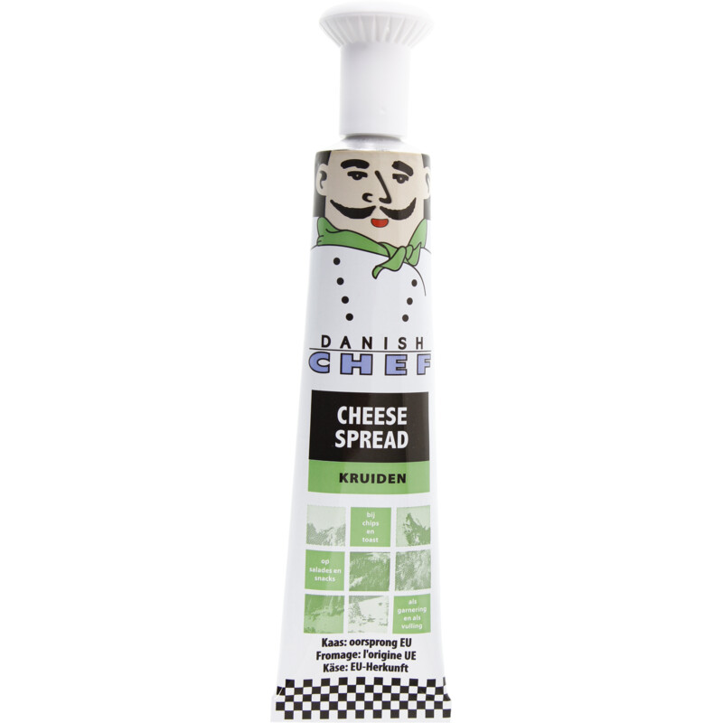 Een afbeelding van Danish Chef Cheese spread alpenkruiden