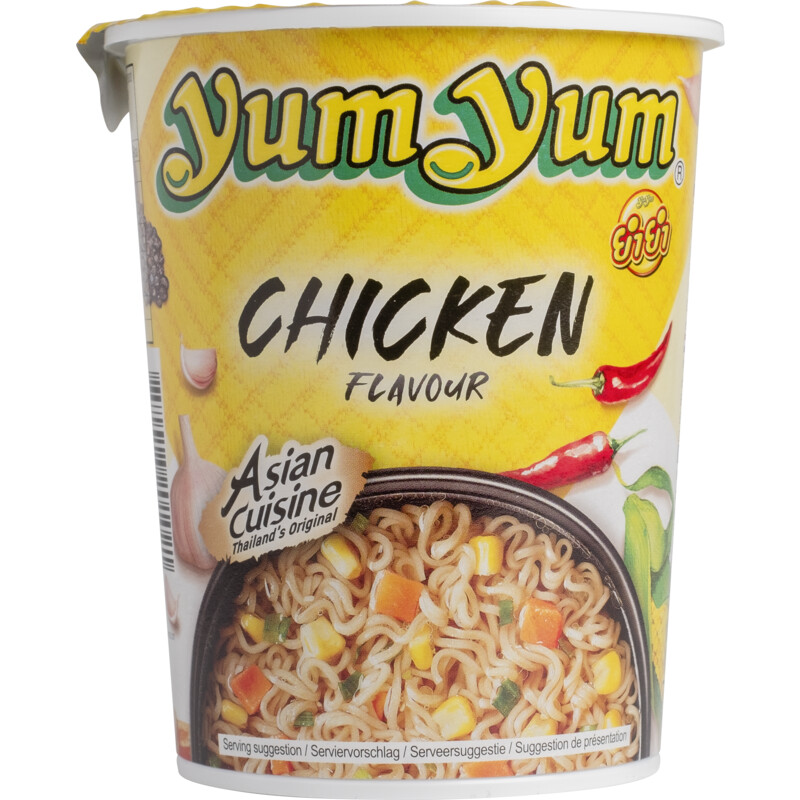 Een afbeelding van Yum Yum Chicken flavour instant noodles