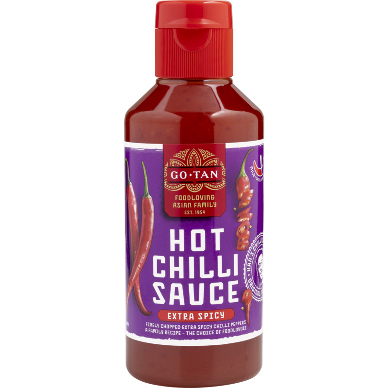 Een afbeelding van Go-Tan Chilli saus hot