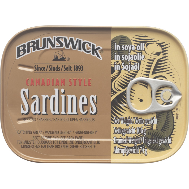 Een afbeelding van Brunswick Sardines naturel/soja