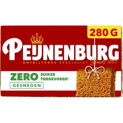 pdp-image-Peijnenburg Ontbijtkoek zero gesneden