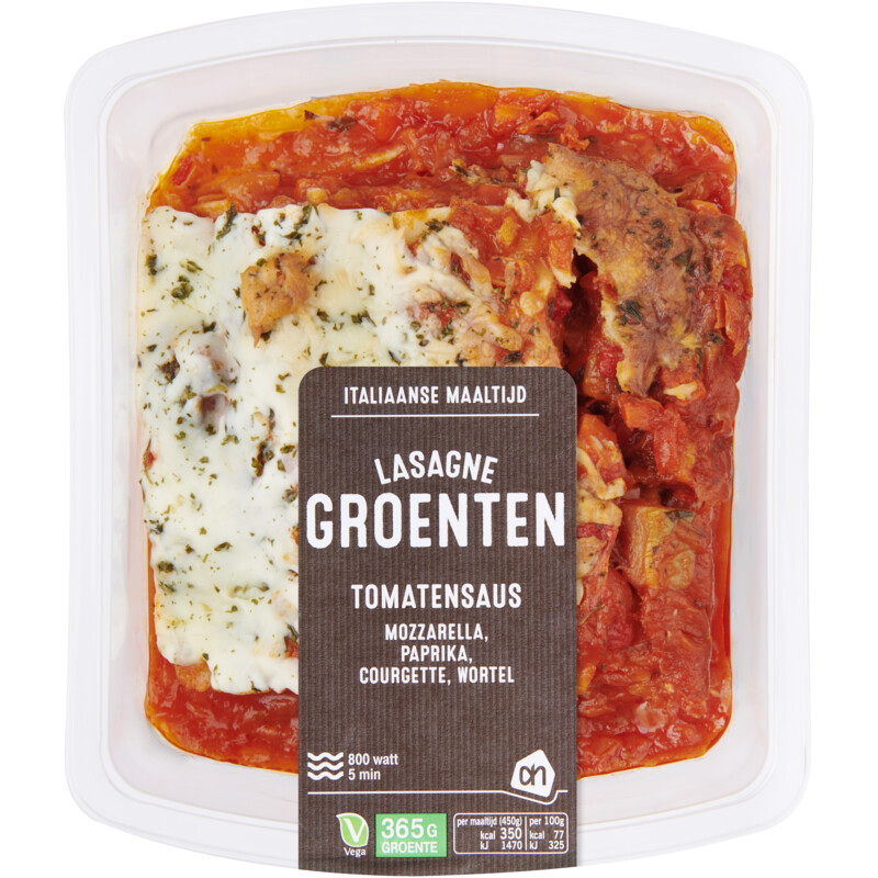 Een afbeelding van Ah v groentenlasagne