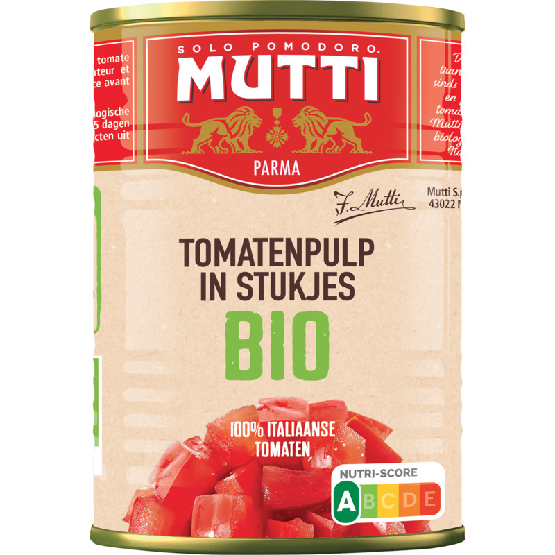 Een afbeelding van Mutti Tomatenpulp in stukjes bio