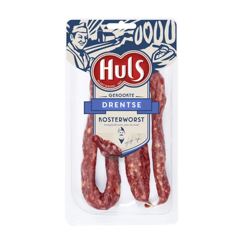 Huls Gekookte Drentse kosterworst