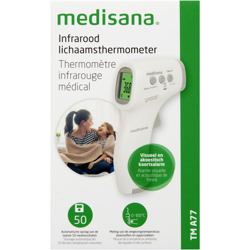 Een afbeelding van Medisana Non contact thermometer tm a77