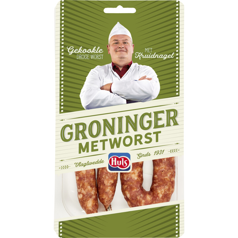 Een afbeelding van Huls Gekookte Groninger metworst