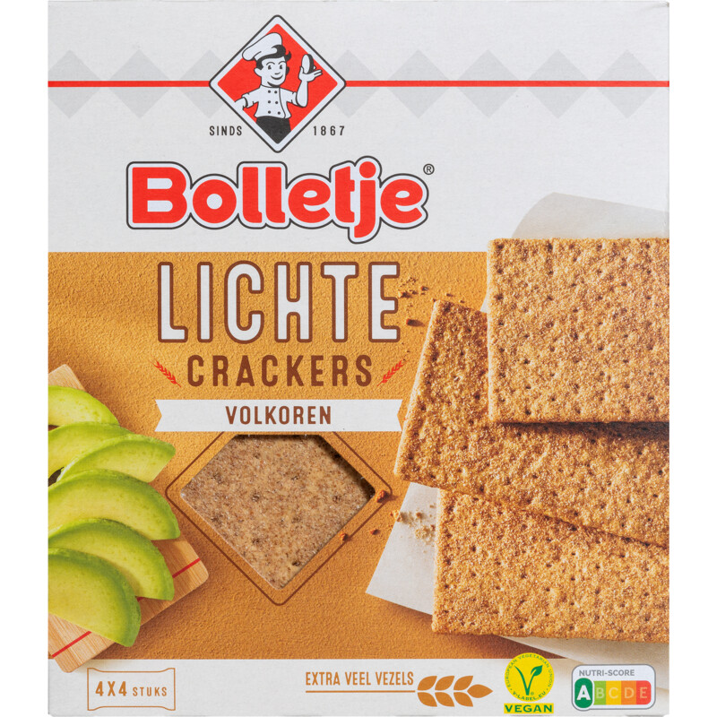 Een afbeelding van Bolletje Lichte crackers volkoren
