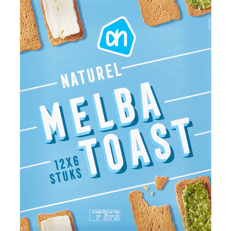 Een afbeelding van AH Melba toast naturel