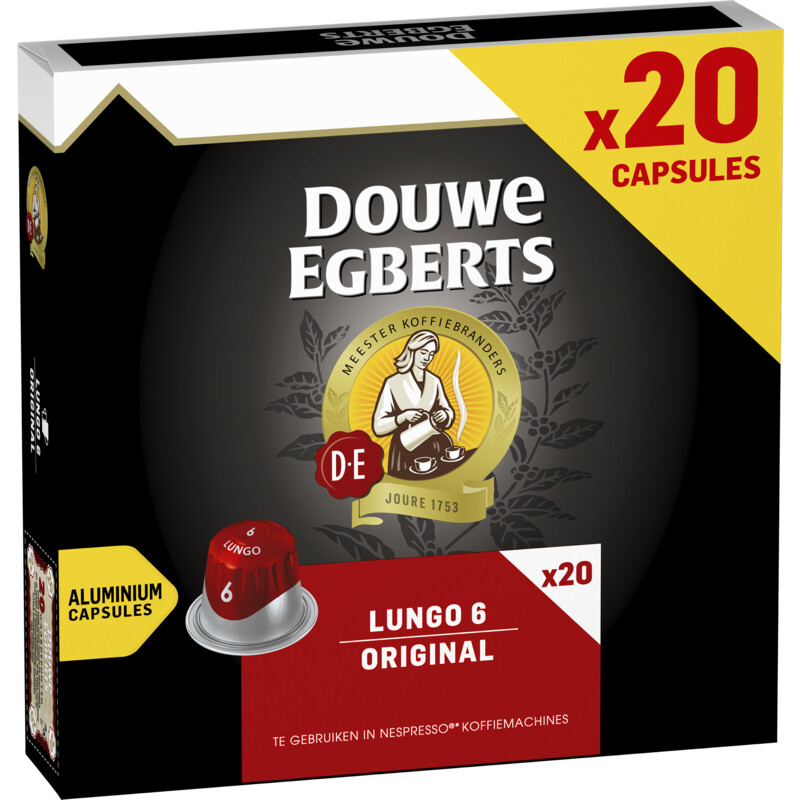 Een afbeelding van Douwe Egberts Lungo original capsules