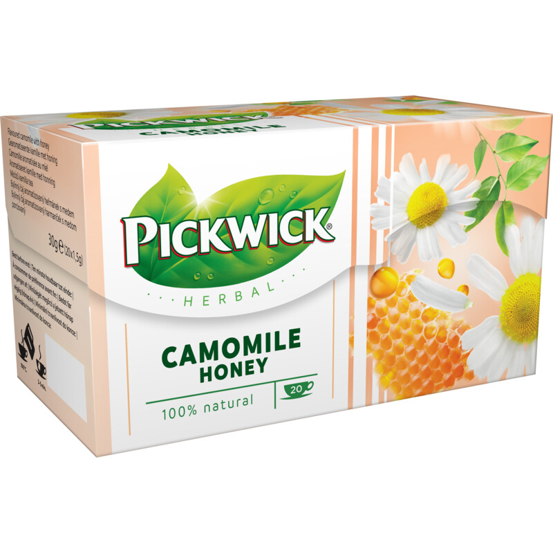 Een afbeelding van Pickwick Herbal camomile honey