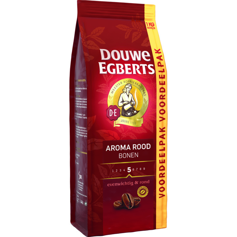 Een afbeelding van Douwe Egberts Aroma rood bonen voordeelpak