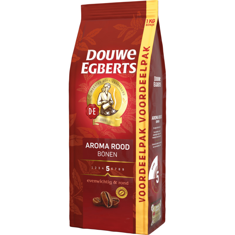 Een afbeelding van Douwe Egberts Aroma rood bonen voordeelpak