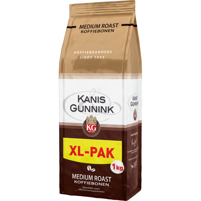 Een afbeelding van Kanis & Gunnink Medium roast koffiebonen XL-pak