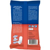Een afbeelding van Blue Wonder Desinfectie reiniger WC doekjes
