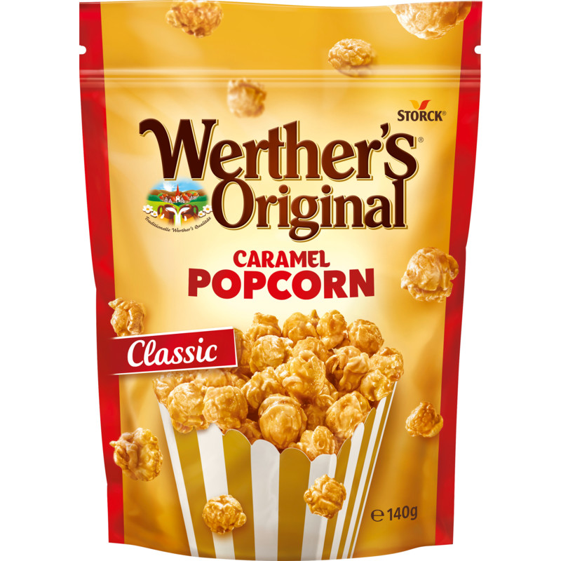 Een afbeelding van Werther's Original Popcorn Classic Caramel