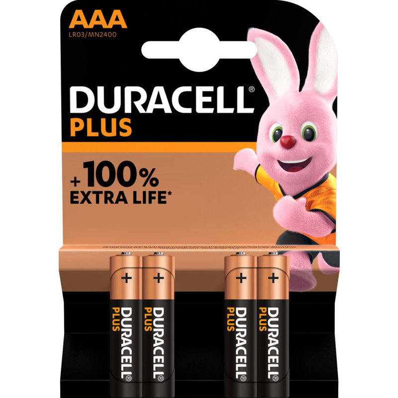 Een afbeelding van Duracell Plus Alkaline AAA-batterijen