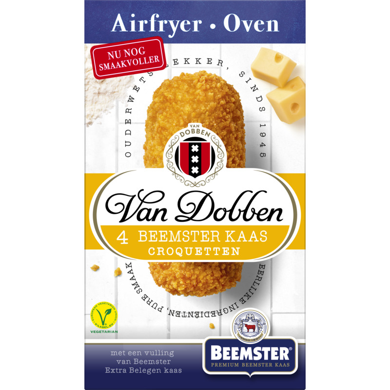 Een afbeelding van Van Dobben Oven & airfryer Beemster kaas croquetten