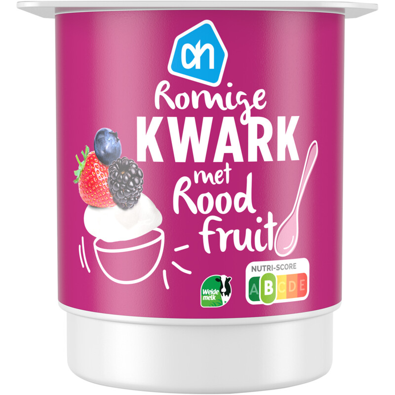 Een afbeelding van AH Romige kwark roodfruit