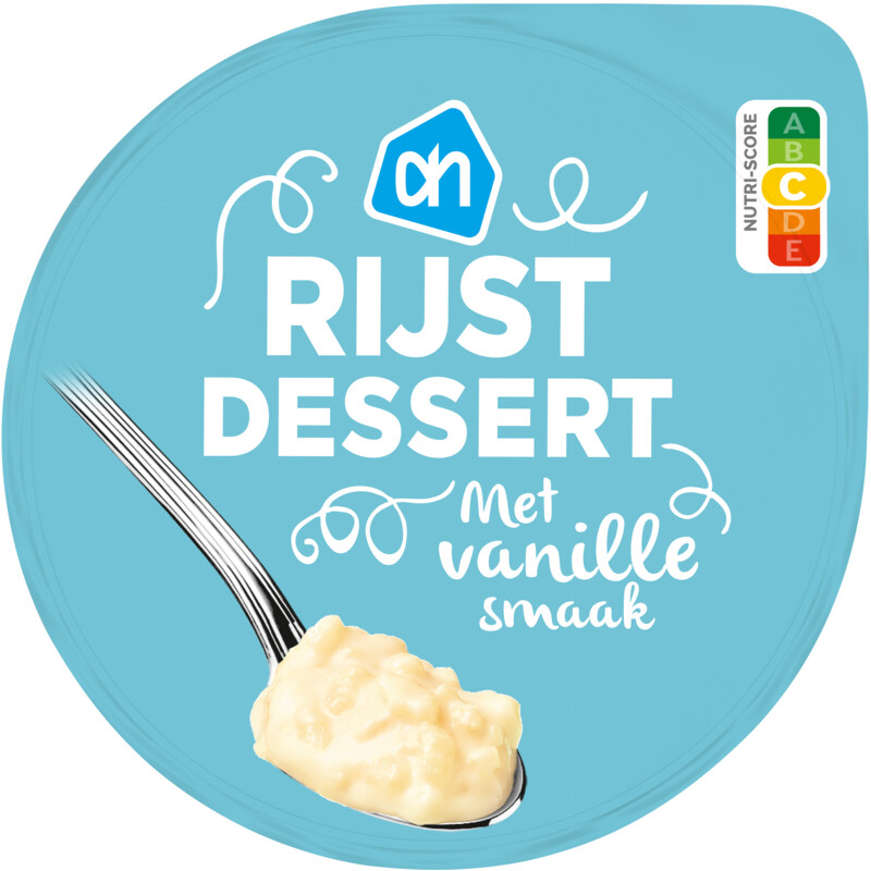 Een afbeelding van AH Rijstdessert met vanille smaak