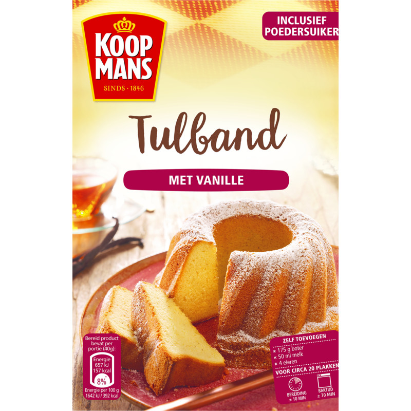 Een afbeelding van Koopmans Mix voor tulband cake